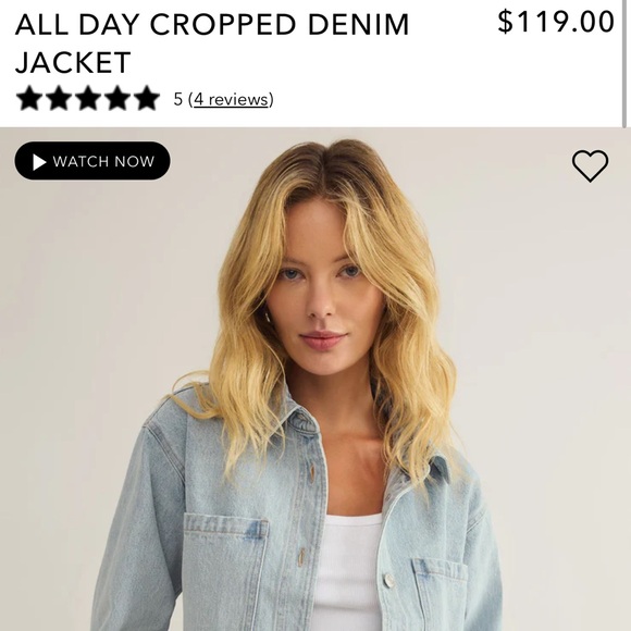 Women’s Z Supply Denim Jacket - Picture 1 of 2